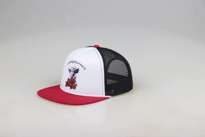 Kiss by an Angel Trucker hat (White/Red/Black)